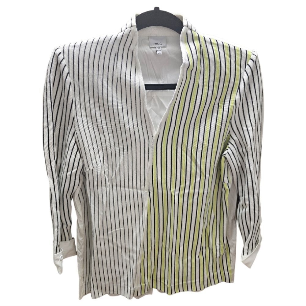 MING Striped Mixed Textile Cotton Sweater Shirt - Size XS‎